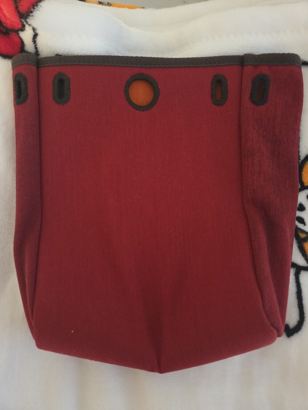 Hermès Hermes Herbag Canvas 2way Shoulder Bag Red Cloth